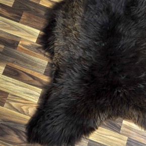XXL ÖKO großes Schaffell Lammfell braun 125x80 Grizzlybär  #7049