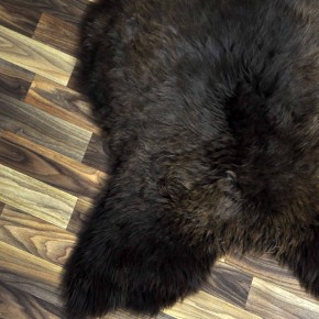 XXL ÖKO Schaffell Lammfell braun 120x80 Bärenfell Bär #7088