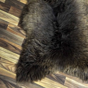 XL ÖKO Schaffell Lammfell braun 115x80 Bärenfell Bär #7089
