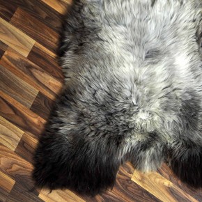XXL ÖKO Schaffell Lammfell braun grau 120x80 echtes Fell #7104
