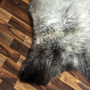 XL ÖKO Schaffell Lammfell braun grau beige 115x70 echtes Fell #7105
