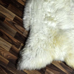 XXXL ÖKO Schaffell Lammfell beige braun 130x80 echtes Fell #7139