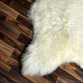 XXL ÖKO Schaffell Lammfell beige braun 120x80 echtes Fell #7142