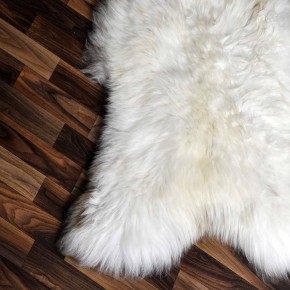 XXXL ÖKO Schaffell Lammfell beige braun 130x75 echtes Fell #7144