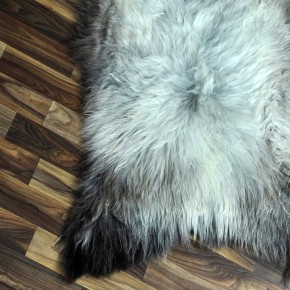 XXL ÖKO Schaffell Lammfell braun grau 125x80 echtes Fell #7201