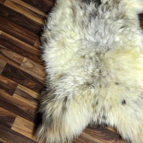 XXL ÖKO Schaffell Lammfell braun beige 125x70 echtes Fell #7218
