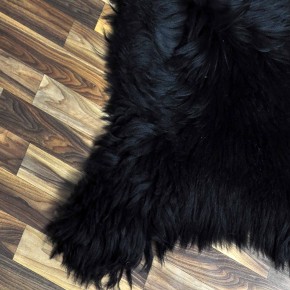 XXL ÖKO Island Schaffell schwarzbraun 125x75 Dekofell Pelz #7220