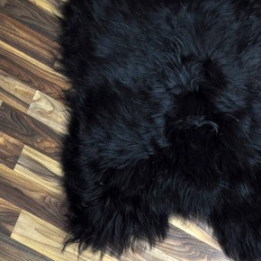 XXL ÖKO Island Schaffell schwarzbraun 120x70 Basteln Kostüm #7221