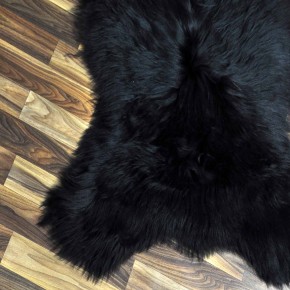 XXL ÖKO Island Schaffell schwarzbraun 120x75 Dekofell Pelz #7222