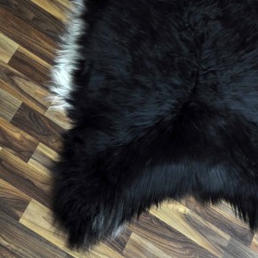 XXL ÖKO Island Schaffell schwarzbraun weiß 120x80 Dekofell Pelz #7232