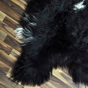 XXL ÖKO Island Schaffell braun weiß 125x80 Dekofell Pelz #7233