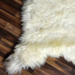 ÖKO echtes Schaffell Lammfell beige braun 130x80 Fellteppich #7239