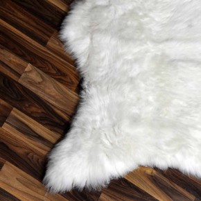 ÖKO echtes Schaffell Lammfell beige braun 115x65 Fellteppich #7241
