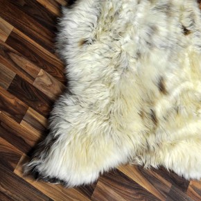 XXL ÖKO Schaffell Lammfell beige braun 125x80 echtes Fell #7244