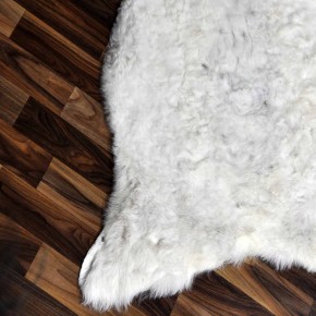 ÖKO echtes Schaffell Lammfell beige grau 115x75 geschoren #7247