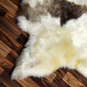 XL ÖKO Schaffell Lammfell beige braun 110x80 echtes Fell #7262