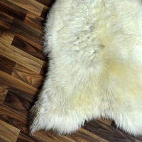 XXL ÖKO Schaffell Lammfell beige braun 120x75 Teppich Kamin #7373