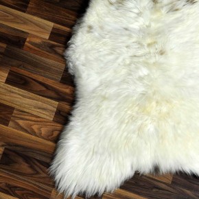 XXL ÖKO Schaffell Lammfell beige braun 120x70 Teppich Kamin #7374