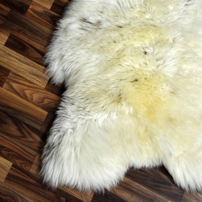 XXL ÖKO Schaffell Lammfell beige braun 125x75 Teppich Kamin #7379