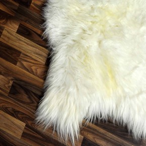 XXL ÖKO Schaffell Lammfell beige braun 120x70 Teppich Kamin #7382