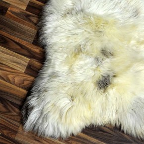 XXL ÖKO Schaffell Lammfell beige braun 120x70 Teppich Kamin #7392