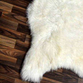 XXL ÖKO Schaffell Lammfell beige braun 120x75 Teppich Kamin #7402
