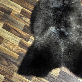 XXL ÖKO Schaffell Lammfell braun grau 120x80 Geschenk #7451