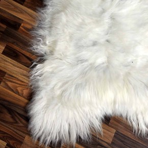 XXL ÖKO Island Schaffell beige schwarzbraun 120x80 Unikat Krampus #7510