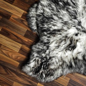 XXL ÖKO Schaffell Fell weiß schwarzbraun geflammt 120x75 Lammfell #7596 XXL ÖKO Schaffell Fell weiß schwarzbraun geflammt 120x75 Lammfell #7596