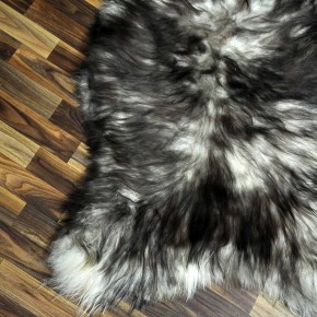 XXL ÖKO Island Schaffell weiß braun geflammt 125x80 #7666