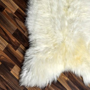 XXL ÖKO echtes Schaffell Lammfell weiß braun 125x75 #7864 XXL ÖKO echtes Schaffell Lammfell weiß braun 125x75 #7864