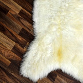 XXL ÖKO Schaffell Lammfell weiß 120x65 Hundebett Tierbett #7934