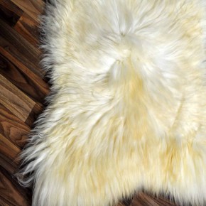 XL ÖKO echtes Schaffell Lammfell beige 115x80 Geschenk #7943