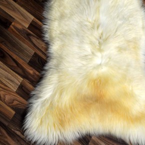 XXL ÖKO Schaffell Lammfell weiß 125x80 Hundebett Tierbett #7951