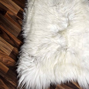 XXL ÖKO echtes Schaffell Lammfell weiß braun 120x70 Geschenk #7956 XXL ÖKO echtes Schaffell Lammfell weiß braun 120x70 Geschenk #7956