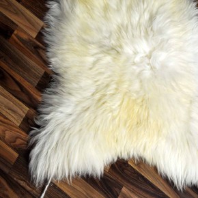 XL ÖKO echtes Schaffell Lammfell weiß 115x80 Geschenk #7958