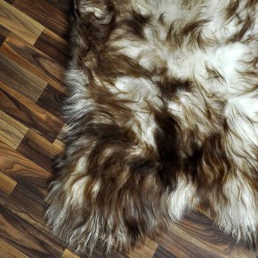 XXXL ÖKO Island Schaffell weiß braun geflammt 130x80 Krampus #8021 XXXL ÖKO Island Schaffell weiß braun geflammt 130x80 Krampus #8021