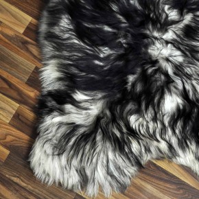 XXL ÖKO Island Schaffell weiß schwarzbraun geflammt 125x80 #8024 XXL ÖKO Island Schaffell weiß schwarzbraun geflammt 125x80 #8024