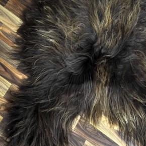 XXL ÖKO Island Schaffell Lammfell rost braun 125x85 Krampus #8030