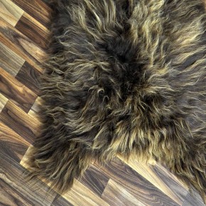 XXL ÖKO Island Schaffell Lammfell rost braun 120x75 Krampus #8032