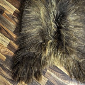 XXXL ÖKO Island Schaffell Lammfell rost braun 130x80 Perchten #8034