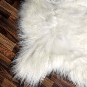 XXXL ÖKO Island Schaffell beige schwarzbraun 135x85 Krampus #8076