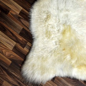 XXL ÖKO Schaffell Lammfell beige braun 125x75 Hundebett #8093