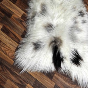 XXL ÖKO Schaffell Lammfell beige braun 120x80 Hundebett #8095