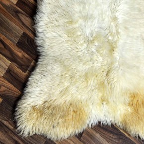 XXL ÖKO Schaffell Lammfell beige braun 125x80 Teppich Geschenk #8100