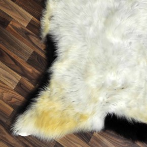 XXL ÖKO Schaffell Lammfell beige braun 125x75 Hundebett #8109