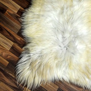 XXL ÖKO Schaffell Lammfell beige braun 125x75 Teppich Geschenk #8114