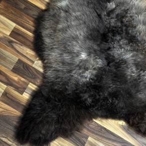 XL ÖKO Schaffell Lammfell braun grau 115x75 Teppich Geschenk #8130
