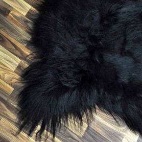 XXL ÖKO Island Schaffell schwarzbraun weiß 125x80 Geschenk #8171