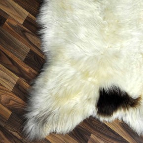 XXL ÖKO Schaffell Lammfell beige braun 120x80 Teppich Geschenk #8193